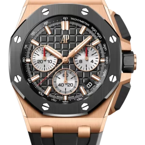 089b55b104584c90854fc6fd2ef80b55 OFFSHORE Pink Gold Black Dial CHRONOGRAPH 43mm