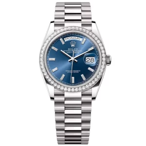 Rolex Day-Date 36 Reference 128349RBR Oyster, 36 mm, white gold and diamonds