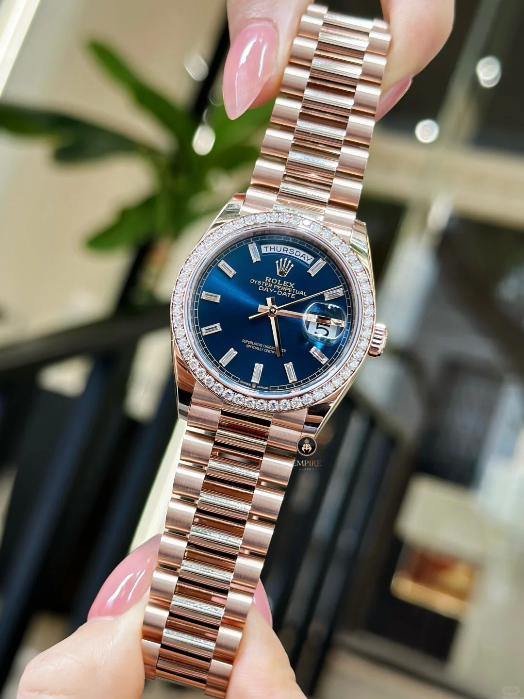 Rolex Day-Date 36 Reference 128349RBR Oyster, 36 mm, white gold and diamonds - Image 5