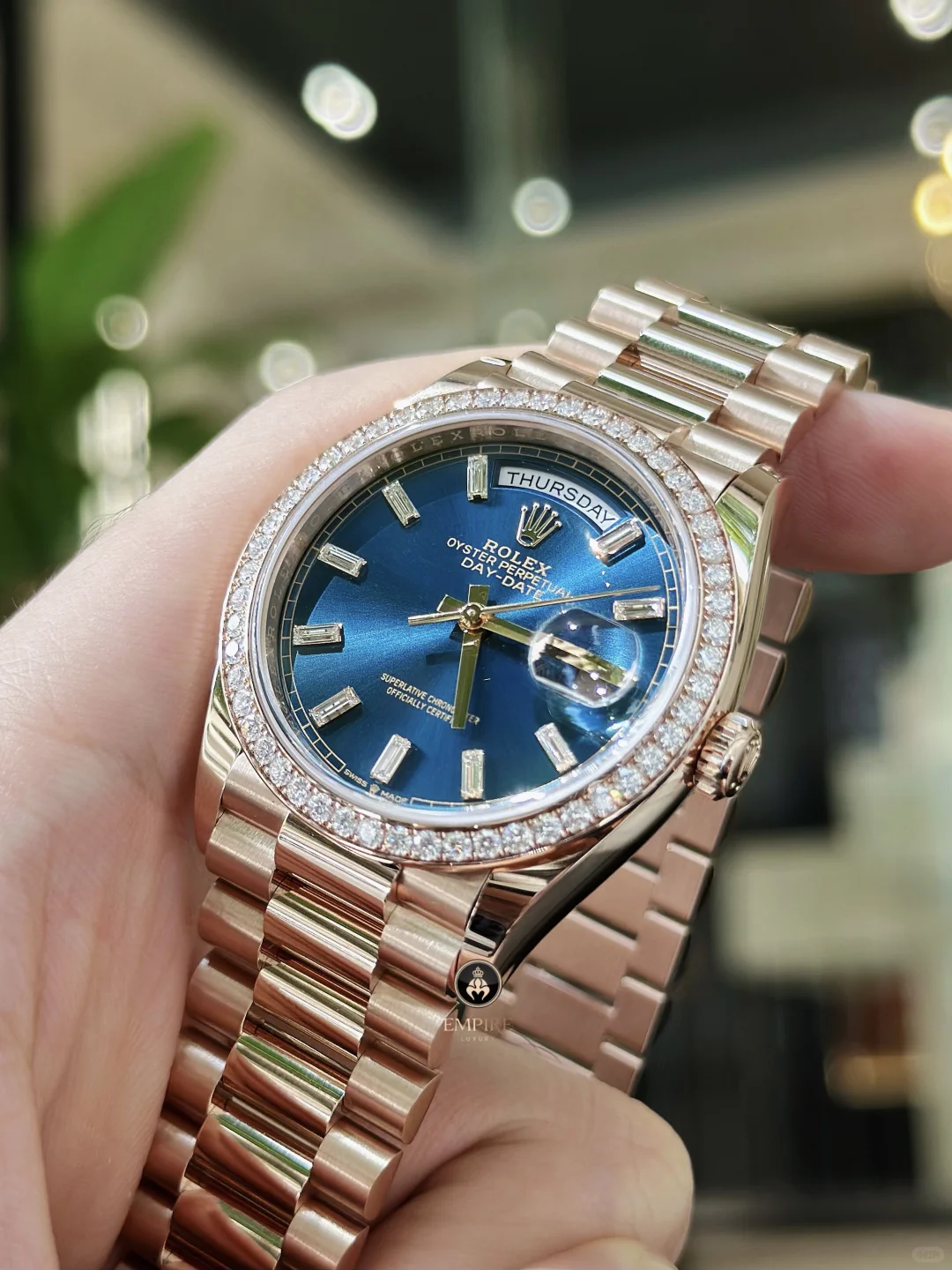 Rolex Day-Date 36 Reference 128349RBR Oyster, 36 mm, white gold and diamonds - Image 6