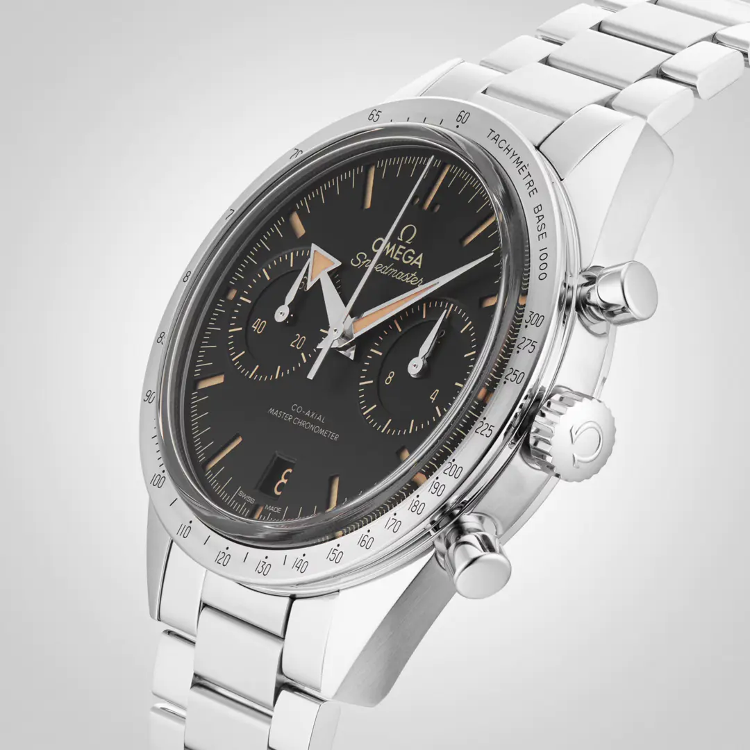OMEGA Speedmaster '57 40.5mm Black Dial Chronograph Bracelet Watch - Image 5