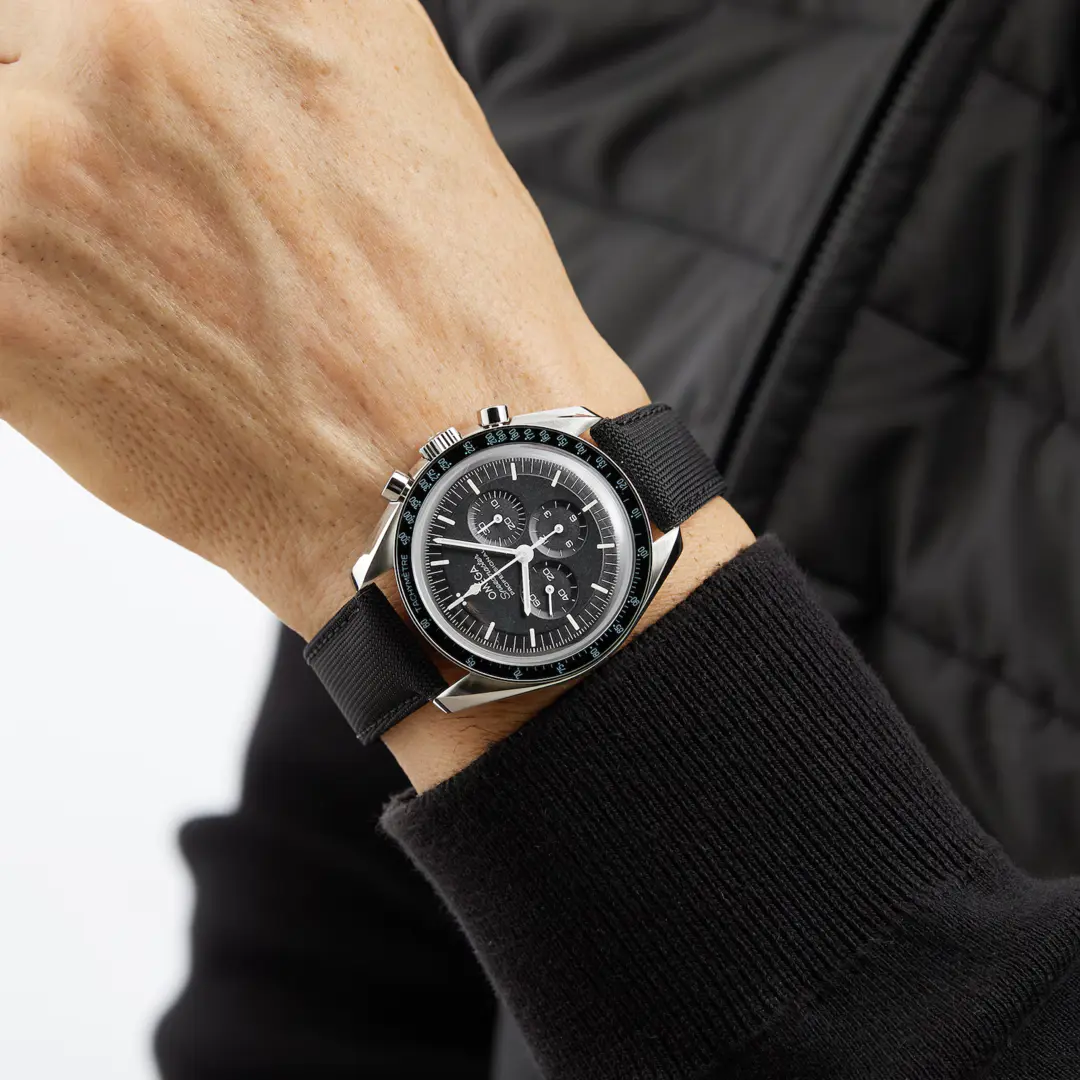 OMEGA Speedmaster Moonwatch 42mm Men's Nylon Strap Chronograph Watch - Image 10