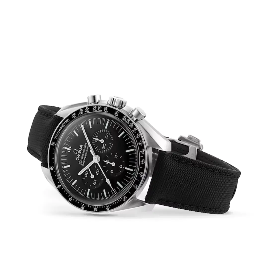 OMEGA Speedmaster Moonwatch 42mm Men's Nylon Strap Chronograph Watch - Image 6
