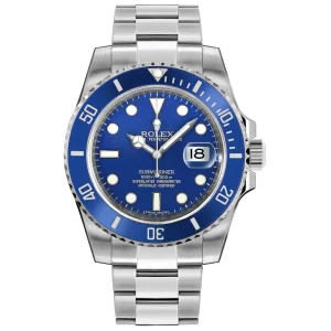 Rolex Submariner 'Smurf' 18kt White Gold Blue Ceramic 116619LB Rare Discontinued