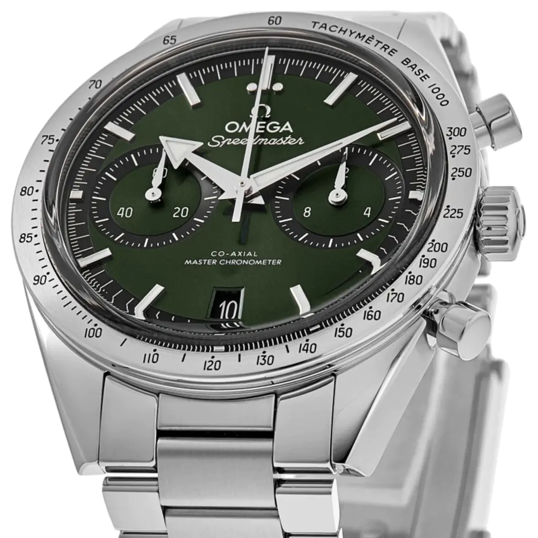 OMEGA Speedmaster '57 40.5mm Green Dial Chronograph Bracelet Watch - Image 3