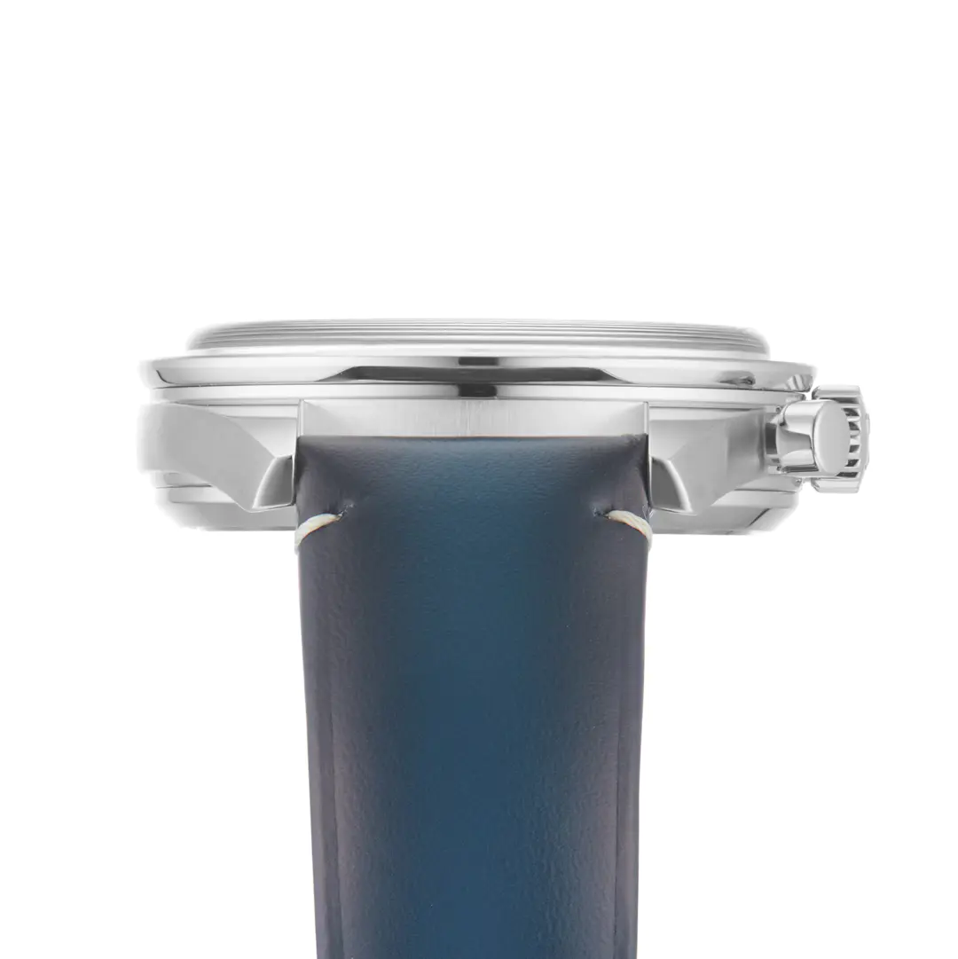 OMEGA Speedmaster '57 40.5mm Blue Dial Chronograph Leather Strap Watch - Image 7