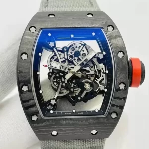 RM055 Skeleton Gray Canvas Strap 42mm