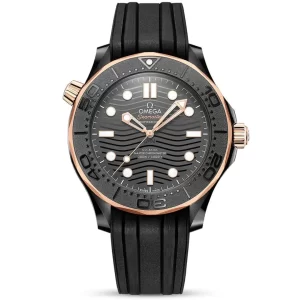 OMEGA Seamaster Diver 300m 43.5mm Black Ceramic & 18ct Sedna Gold Men's Watch
