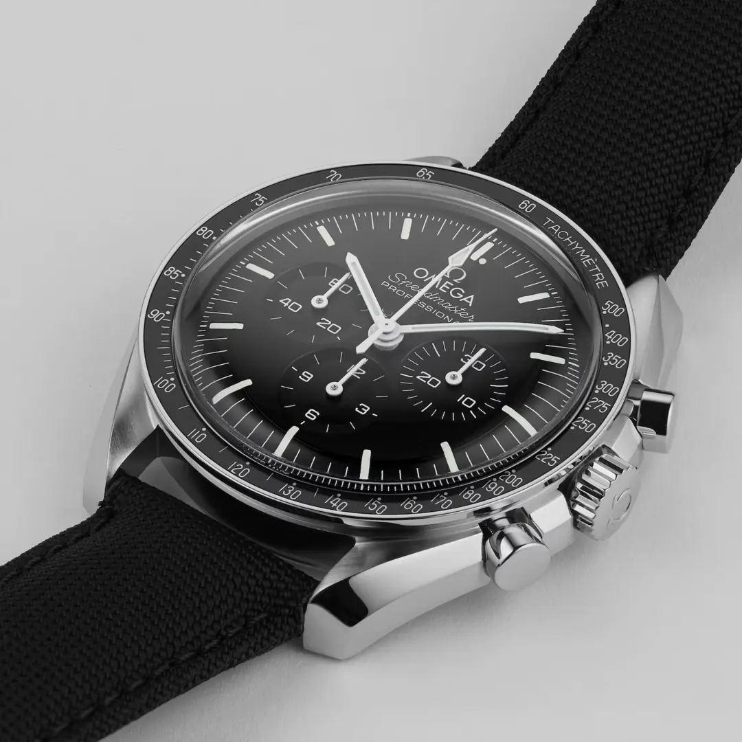 OMEGA Speedmaster Moonwatch 42mm Men's Nylon Strap Chronograph Watch - Image 4