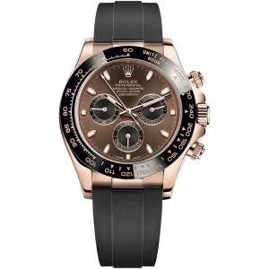Rolex Cosmograph Daytona Everose Gold Mens Watch 116515LN Chocolate Black Oysterflex