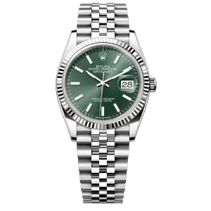 Rolex DATEJUST Oyster, 36 mm, Oystersteel and white gold M126234-0051