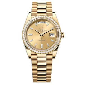 Rolex DAY-DATE Oyster, 40 mm, yellow gold and diamonds M228348RBR-0002