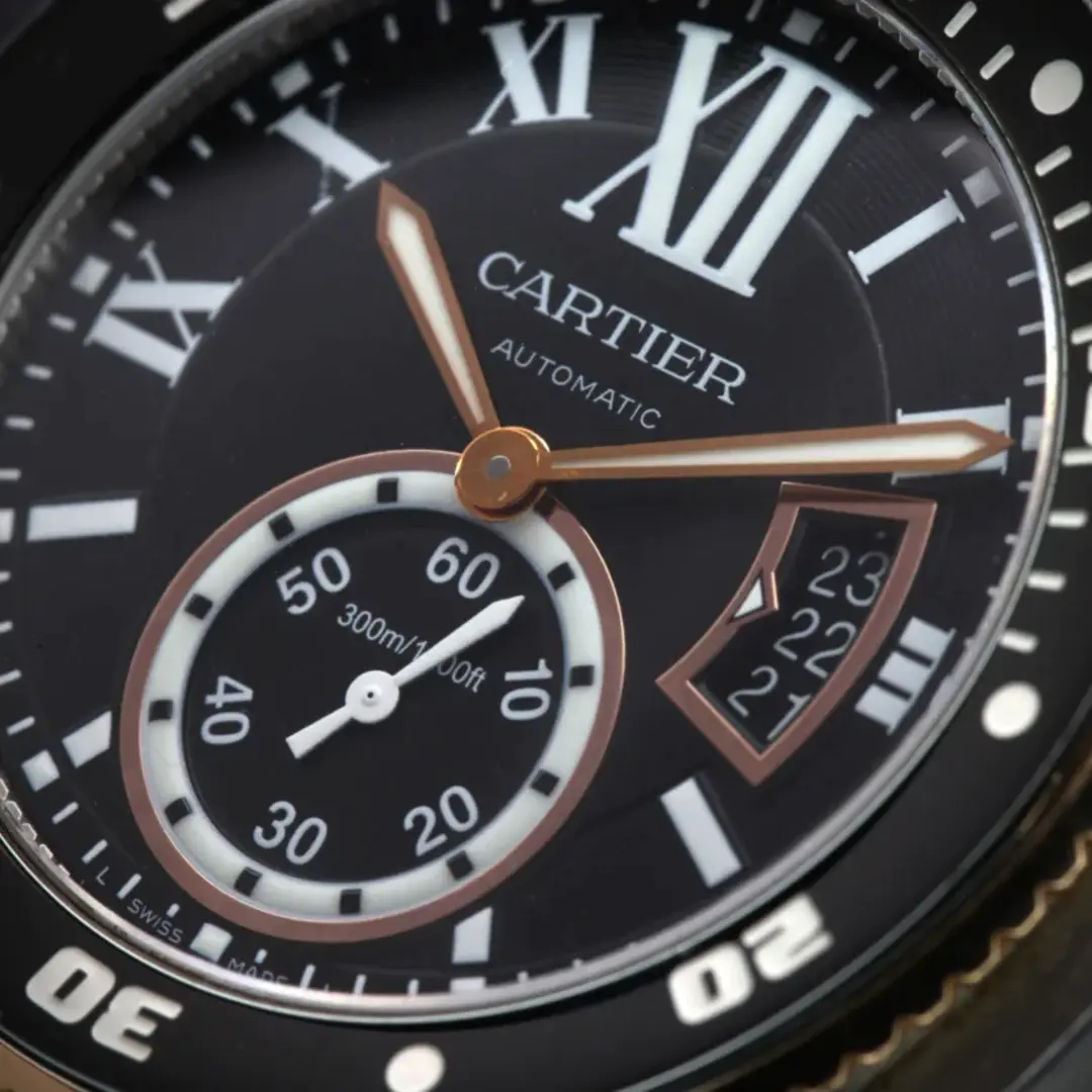 CARTIER Calibre Rose Gold Mix Black 42mm - Image 4