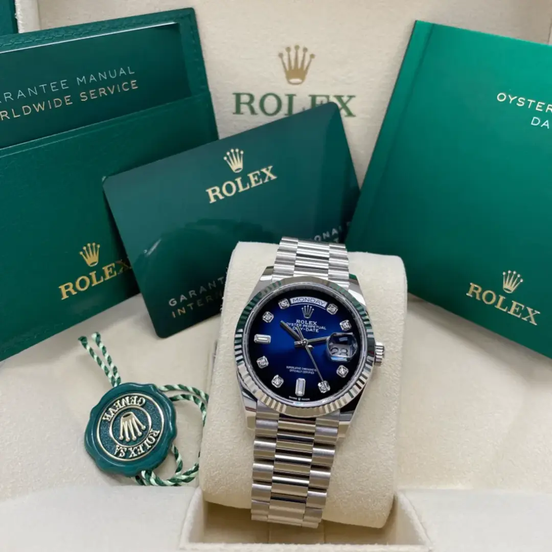 Rolex DAY-DATE Oyster, 36 mm, white gold M128239-0023 - Image 5