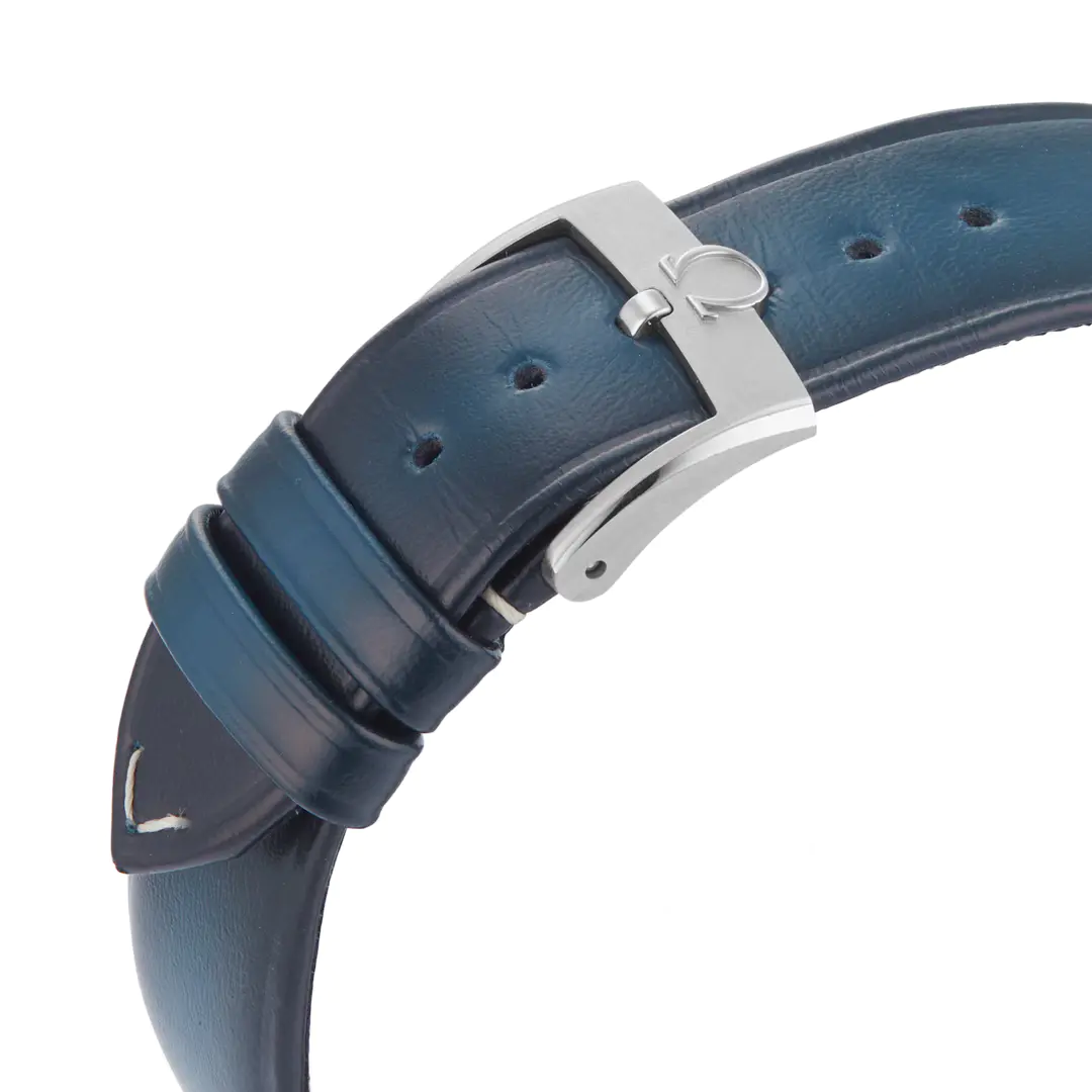 OMEGA Speedmaster '57 40.5mm Blue Dial Chronograph Leather Strap Watch - Image 5
