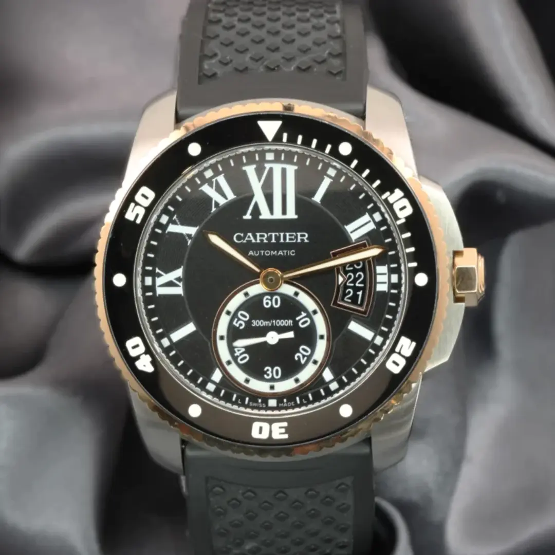CARTIER Calibre Rose Gold Mix Black 42mm - Image 2