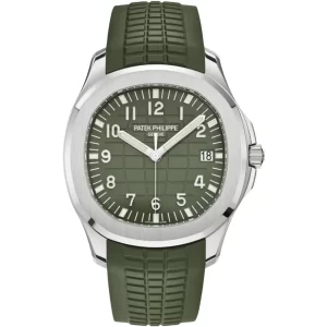 b1c7d2df61034c51b8fb015f76f4145a PATEK PHILIPPE Aquanaut 5168G-010 Khaki Green Dial Watch 42mm