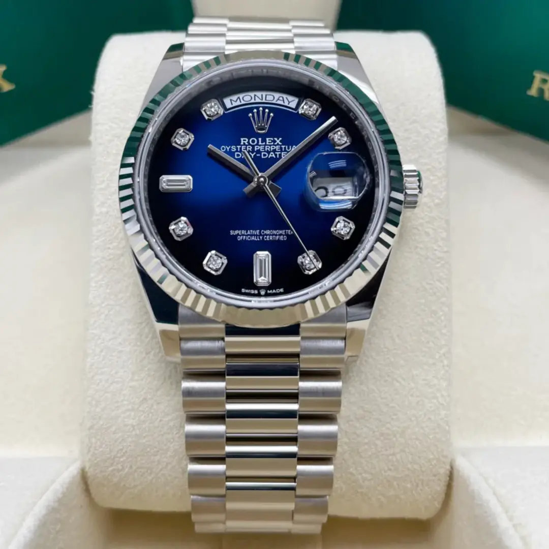 Rolex DAY-DATE Oyster, 36 mm, white gold M128239-0023 - Image 7