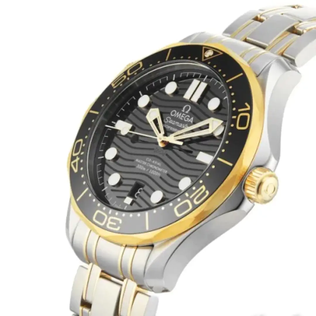 OMEGA Seamaster Diver 300m 42mm Black Dial Two-Tone Men's Automatic Watch - Image 7