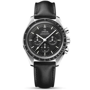 OMEGA Speedmaster Moonwatch 42mm Men's Leather Strap Chronograph Watch