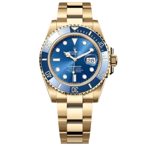Rolex Submariner m126618LB Blue 18K Yellow Gold