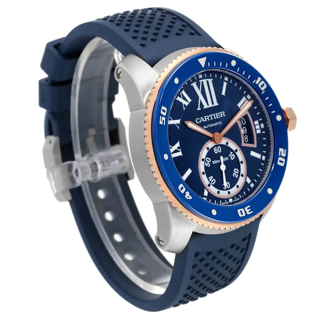 CARTIER CALIBRE ROSE GOLD MIX BLUE 42mm - Image 3