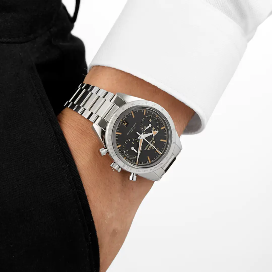 OMEGA Speedmaster '57 40.5mm Black Dial Chronograph Bracelet Watch - Image 9