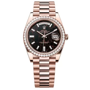 Rolex DAY-DATE Oyster, 40 mm, Everose gold and diamonds M228345RBR-0016