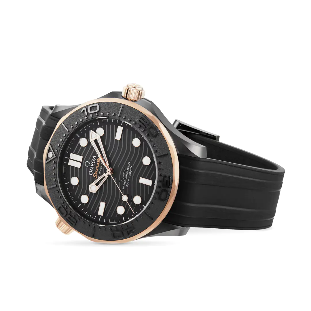 OMEGA Seamaster Diver 300m 43.5mm Black Ceramic & 18ct Sedna Gold Men's Watch - Image 9
