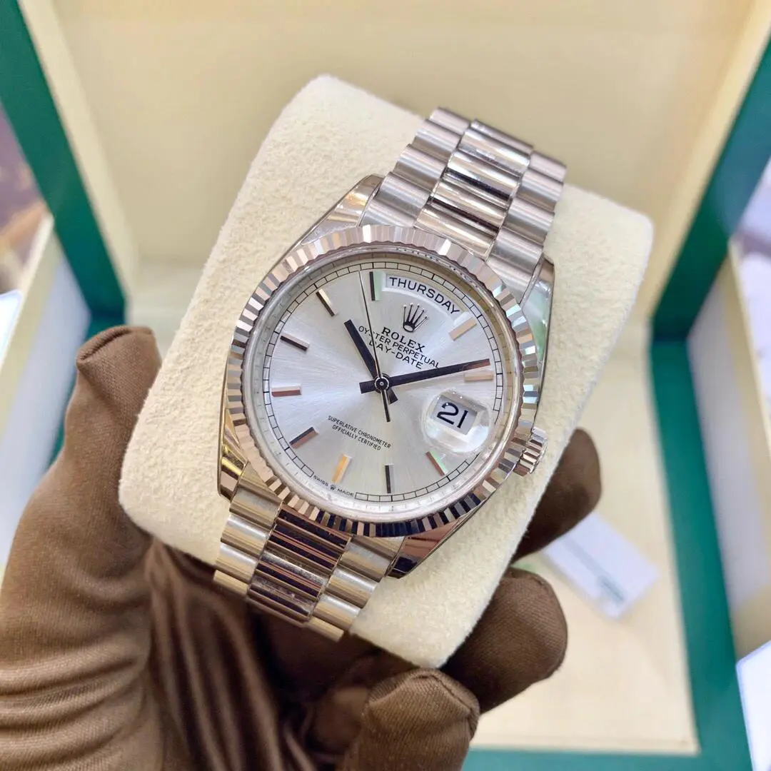 Rolex DAY-DATE Oyster, 36 mm, white gold M128239-0005 - Image 7