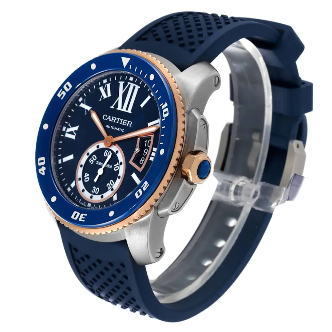 CARTIER CALIBRE ROSE GOLD MIX BLUE 42mm - Image 2
