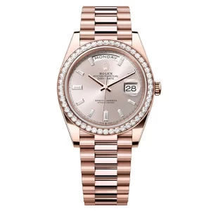 Rolex DAY-DATE Oyster, 40 mm, Everose gold and diamonds M228345RBR-0007