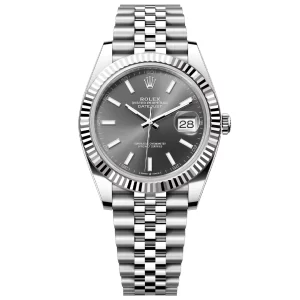Rolex Datejust 41 Oyster, 41 mm, Oystersteel and white gold Reference 126334